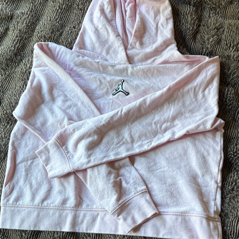 Jordan Light Pink Hoodie with Logo